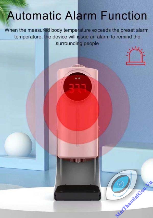 MODEL K9 PRO DUAL - Chức năng cảnh báo nếu thân nhiệt quá cao